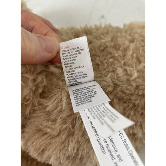 Gund Peek A Boo Teddy Bear Animated Stuffed Animal Plush 11.5 Inch Tested Works - Picture 10 of 12